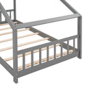 Twin Size House Bed Wood Bed, Gray - Supfirm