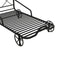 Twin Size Metal Car Bed with Four Wheels, Guardrails and X-Shaped Frame Shelf, Black(Old SKU: MF297599AAB) - Supfirm