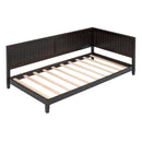 Twin Size Wood Daybed/Sofa Bed, Espresso - Supfirm