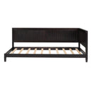 Twin Size Wood Daybed/Sofa Bed, Espresso - Supfirm