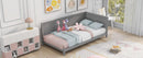 Twin Size Wood Daybed/Sofa Bed, Gray - Supfirm