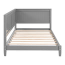 Twin Size Wood Daybed/Sofa Bed, Gray - Supfirm