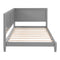 Twin Size Wood Daybed/Sofa Bed, Gray - Supfirm