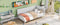 Twin Size Wood Daybed/Sofa Bed, White - Supfirm