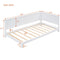 Twin Size Wood Daybed/Sofa Bed, White - Supfirm