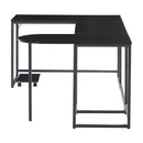 U-shaped Computer Desk, Industrial Corner Writing Desk with CPU Stand, Gaming Table Workstation Desk for Home Office (Black) (OLD SKU: WF198675AAB) - Supfirm