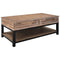 U-style Lift Top Coffee Table with Inner Storage Space and Shelf (As same As WF198291AAN) - Supfirm