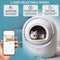 Upgraded HMI system, self-cleaning litter box for multiple cats, automatic dumping, suitable for all kinds of cat litter, safe, deodorizing, APP control, support 2.4G WiFi. - Supfirm