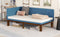 Upholstered Daybed/Sofa Bed Frame Twin Size Linen-Blue - Supfirm