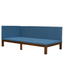 Upholstered Daybed/Sofa Bed Frame Twin Size Linen-Blue - Supfirm