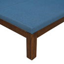 Upholstered Daybed/Sofa Bed Frame Twin Size Linen-Blue - Supfirm