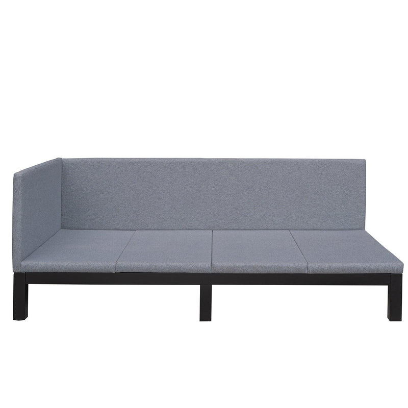 Upholstered Daybed/Sofa Bed Frame Twin Size Linen-Gray - Supfirm