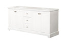 Vanity Sink Combo featuring a Marble Countertop, Bathroom Sink Cabinet, and Home Decor Bathroom Vanities - Fully Assembled White 72-inch Vanity with Sink 23V02-72WH - Supfirm