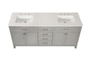 Vanity Sink Combo featuring a Marble Countertop, Bathroom Sink Cabinet, and Home Decor Bathroom Vanities - Fully Assembled White 72-inch Vanity with Sink 23V03-72GR - Supfirm