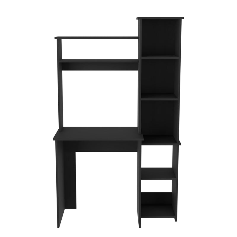 Versalles Writintg Desk, Two Superior Shelves, Five Cubbies -Black - Supfirm