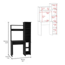 Versalles Writintg Desk, Two Superior Shelves, Five Cubbies -Black - Supfirm