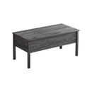 [VIDEO provided]MDF Lift-Top Coffee Table with Storage For Living Room,Dark Grey Oak - Supfirm