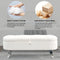 [Video] Welike Length 45.5 inches Storage Ottoman Bench Upholstered Fabric Storage Bench End of Bed Stool with Safety Hinge for Bedroom, Living Room, Entryway, Teddy White (Ivory) - Supfirm