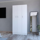 Wardrobe Erie, Bedroom, White - Supfirm