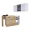 Washington 2-Piece Kitchen Set, Kitchen Island and Wall Cabinet, White and Light Oak - Supfirm