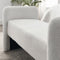 Welike 52" Bench for Bedroom End of Bed Modern Contemporary Design Ottoman Couch Long Bench Window Sitting Fireplace Bench, Teddy White (Ivory) - Supfirm