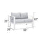 Wholesale Aluminum Double Two Seater Couch Modern Sofa White Furniture For Patio Outdoor - Supfirm