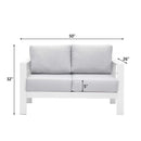 Wholesale Aluminum Double Two Seater Couch Modern Sofa White Furniture For Patio Outdoor - Supfirm