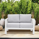 Wholesale Aluminum Double Two Seater Couch Modern Sofa White Furniture For Patio Outdoor - Supfirm