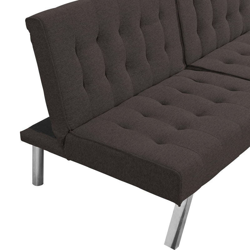 WOOD FRAME, STAINLESS LEG, FUTON, SOFA BED Espresso - Supfirm