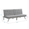 WOOD FRAME, STAINLESS LEG, FUTON, SOFA BED GREY - Supfirm