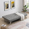 WOOD FRAME, STAINLESS LEG, FUTON, SOFA BED GREY - Supfirm