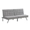 WOOD FRAME, STAINLESS LEG, FUTON, SOFA BED GREY - Supfirm