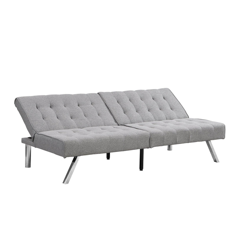 WOOD FRAME, STAINLESS LEG, FUTON, SOFA BED GREY - Supfirm