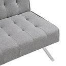 WOOD FRAME, STAINLESS LEG, FUTON, SOFA BED GREY - Supfirm