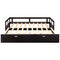 Wooden Daybed with Trundle Bed and Two Storage Drawers , Extendable Bed Daybed,Sofa Bed for Bedroom Living Room,Espresso - Supfirm