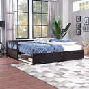 Wooden Daybed with Trundle Bed and Two Storage Drawers , Extendable Bed Daybed,Sofa Bed for Bedroom Living Room,Espresso - Supfirm
