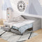 Wooden Daybed with Trundle Bed and Two Storage Drawers , Extendable Bed Daybed,Sofa Bed with Two Drawers, Gray - Supfirm