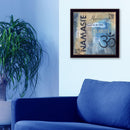 Supfirm "Yoga Series - Namaste" By Debbie DeWitt, Printed Wall Art, Ready To Hang Framed Poster, Black Frame - Supfirm