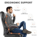 Sweetcrispy Executive Office PU Leather Desk Chair High Back Flip-Up Armrest Adjustable Ergonomic Home Office Chair - Supfirm