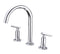 Supfirm Two Handle High Arc Widespread Bathroom Sink Faucet 3 Hole