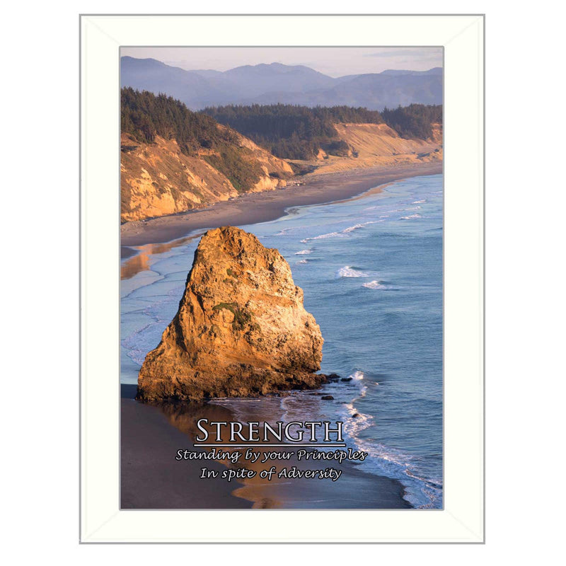 Supfirm "Strength" By Trendy Decor4U, Printed Wall Art, Ready To Hang Framed Poster, White Frame - Supfirm