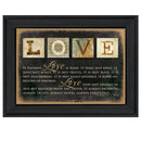 Supfirm "Love" By Marla Rae, Printed Wall Art, Ready To Hang Framed Poster, Black Frame - Supfirm