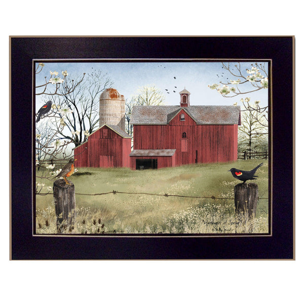 Supfirm "Harbingers of Spring" By Billy Jacobs, Printed Wall Art, Ready To Hang Framed Poster, Black Frame - Supfirm