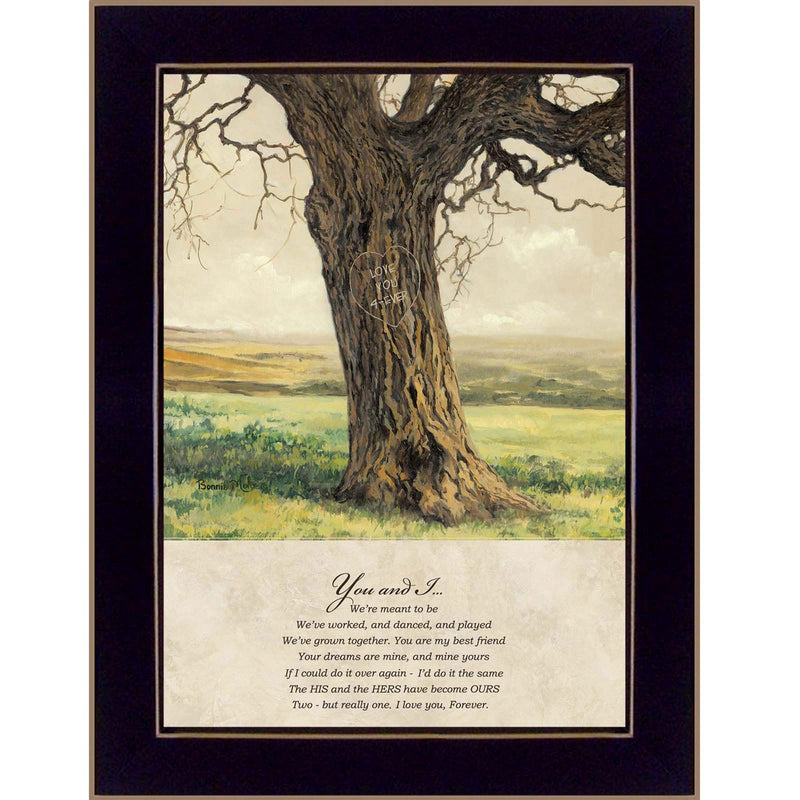 Supfirm "Forever" By Bonnie Mohr, Printed Wall Art, Ready To Hang Framed Poster, Black Frame - Supfirm