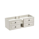 60*23*21in Wall Hung Doulble Sink Bath Vanity Cabinet Only in Bathroom Vanities without Tops - Supfirm