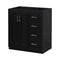 Supfirm 30'' Bathroom Vanity without Sink,Solid Wood Frame Bathroom Storage Cabinet Only, Freestanding Vanity Set with 3 Drawers& Soft Closing Doors - Supfirm