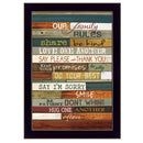 Supfirm "Our Family Rules" By Marla Rae, Printed Wall Art, Ready To Hang Framed Poster, Black Frame - Supfirm