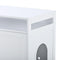 Supfirm Litter Box Enclosure, Cat Litter Box Furniture with Hidden Plug, 2 Doors,Indoor Cat Washroom Storage Bench Side Table Cat House, Large Wooden Enclused Litter Box House, White - Supfirm