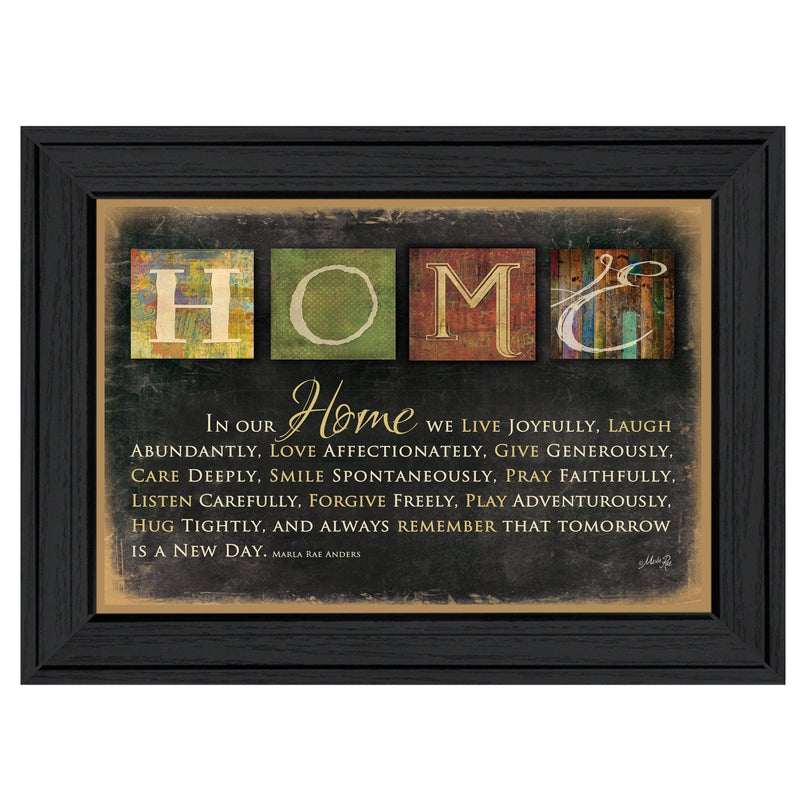 Supfirm "In Our Home" By Marla Rae, Printed Wall Art, Ready To Hang Framed Poster, Black Frame - Supfirm