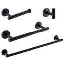 Supfirm 4-Pieces Matte Black Bathroom Accessories Set, Stainless Steel Bathroom Hardware Set, Bath Towel Bar Set, Towel Racks for Bathroom Wall Mounted.